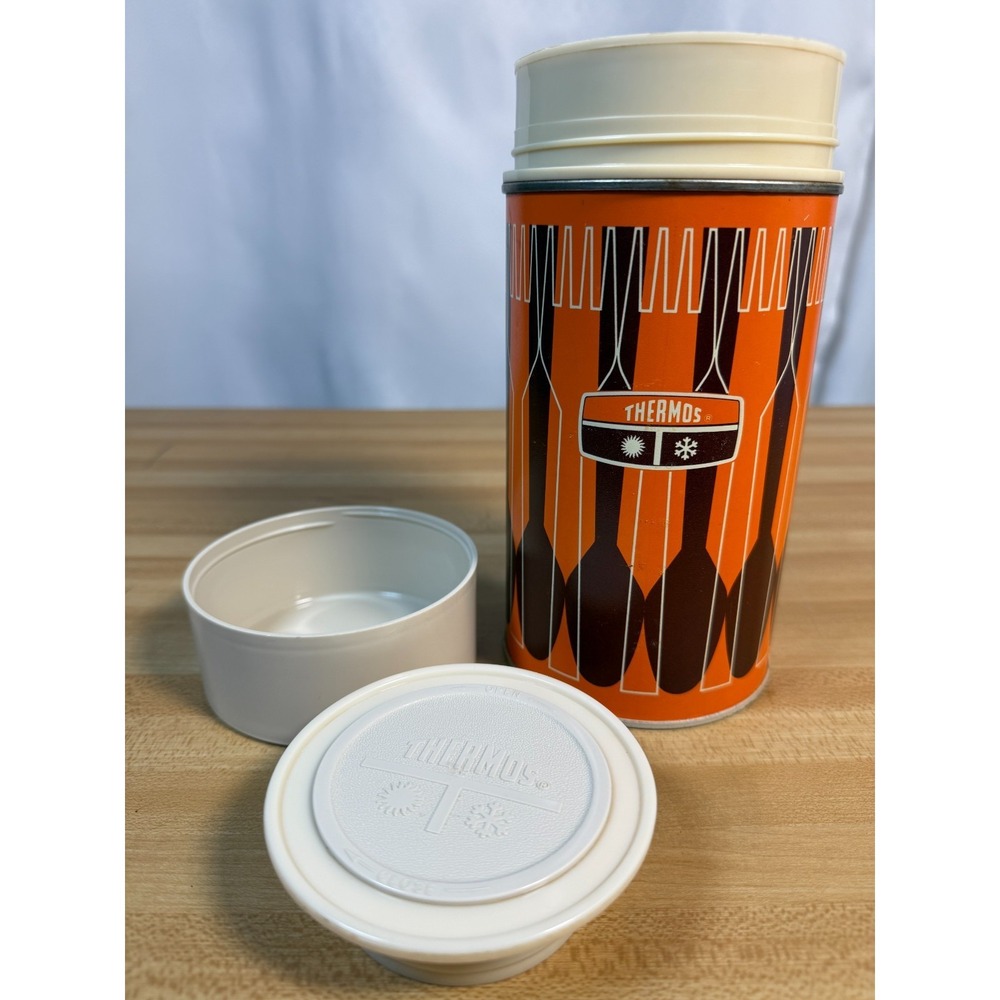 1971 King-Seeley Thermos Co. Bottle No. 7263 Wide Mouth/Insulated/Vintage - Picture 2 of 8